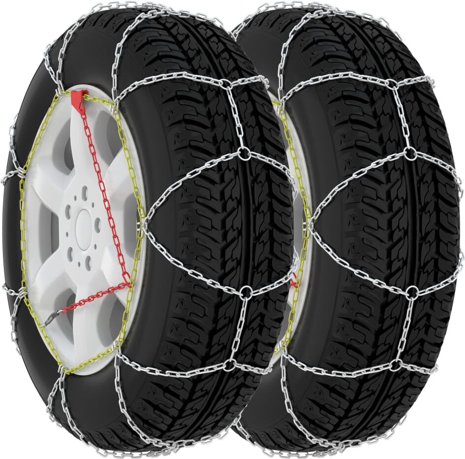 vidaXL Cadenas de nieve para SUV 4x4 2 unidades 16 mm tamaño 390