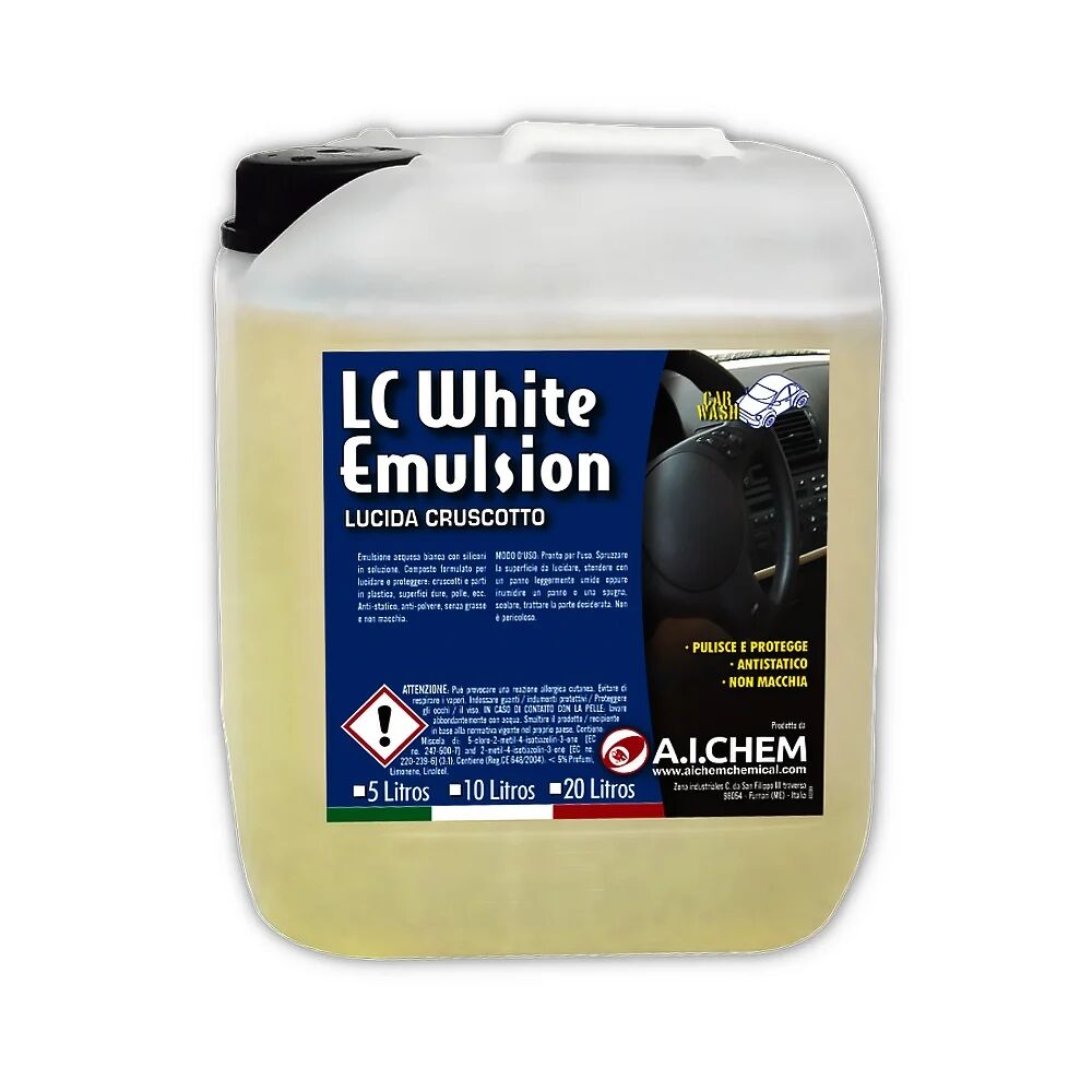 Aichem Protector y Abrillantador para Salpicaderos. White Emulsion 5L