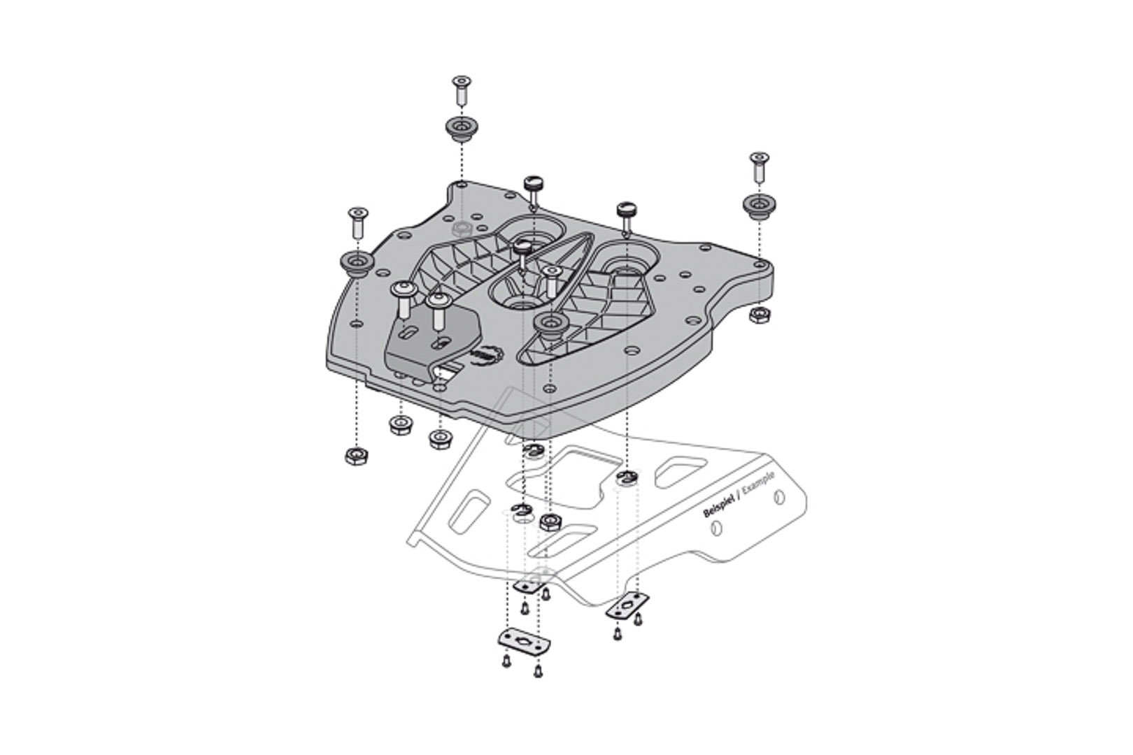 SW-Motech Maleta superior TRAX. Nylon reforz. Negro. - Maleta superior TRAX. Nylon reforz. Negro. - Negro