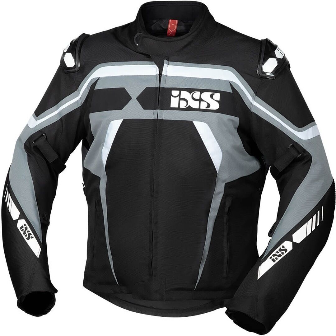 IXS Sport RS-700-ST Chaqueta textil para motocicletas - Negro Gris Blanco