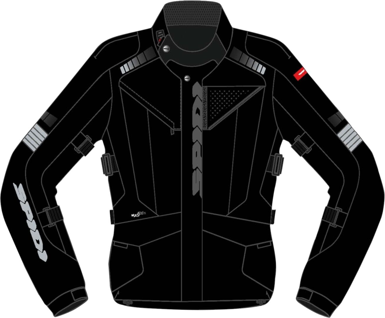 Spidi H2Out Outlander Chaqueta textil para motocicletas - Negro (M)