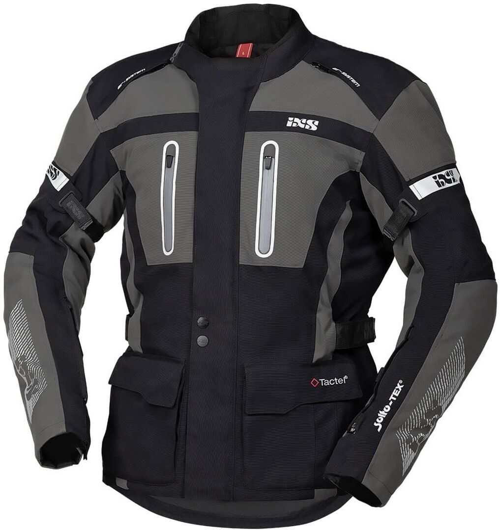 IXS Tour Pacora-ST Chaqueta textil para motocicletas - Negro Gris (5XL)