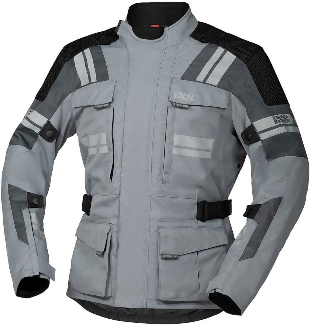 IXS Tour Blade-ST 2.0 Chaqueta textil para motocicletas - Negro Gris (L)