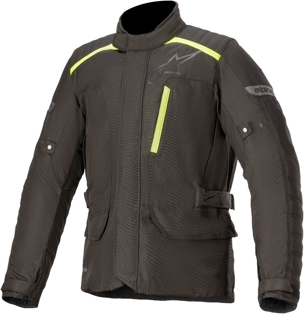 Alpinestars Gravity Drystar Chaqueta textil para motocicletas - Negro Amarillo (L)