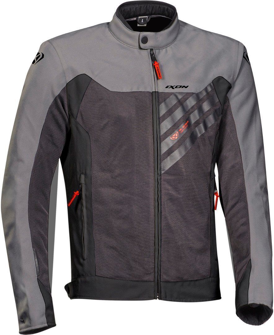 Ixon Orion Chaqueta textil para motocicletas - Negro Gris (2XL)