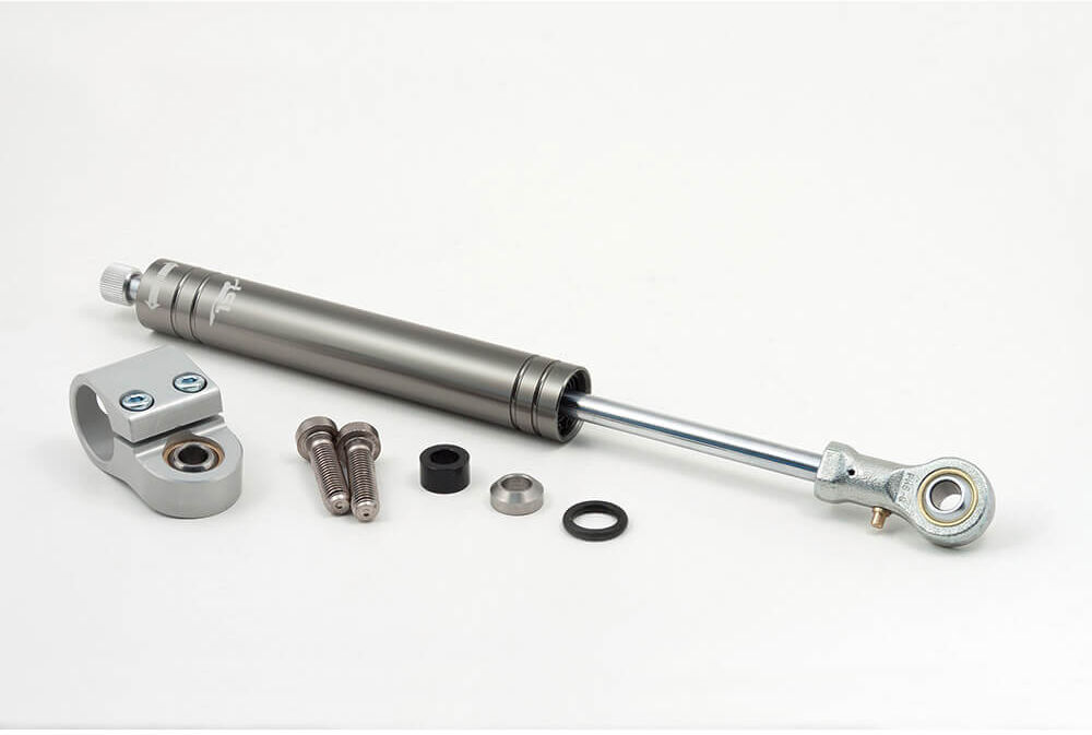 LSL Kit amortiguador de dirección KAWASAKI ZX-10R/ZX6, 06-, titanio - Plata