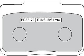 Ferodo Forro de freno  FDB 2170 Platino -