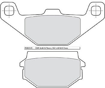 Ferodo Freno forro FDB 2129 AG -