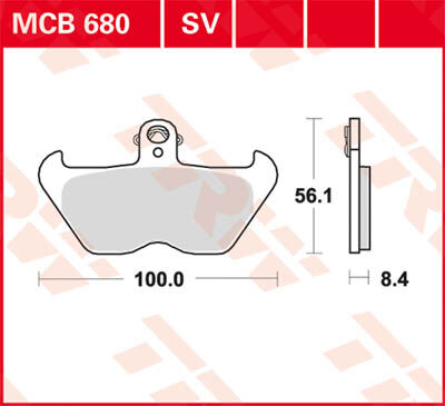 TRW Lucas Almohadilla de freno MCB680 -