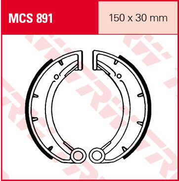 TRW Lucas Zapatos de freno MCS891 -