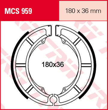 TRW Lucas Zapatos de freno MCS959 -