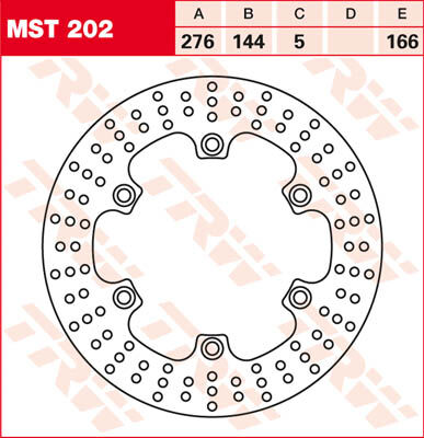 TRW Lucas Disco de freno MST202, rígido -