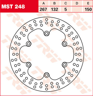 TRW Lucas Disco de freno MST248, rígido -