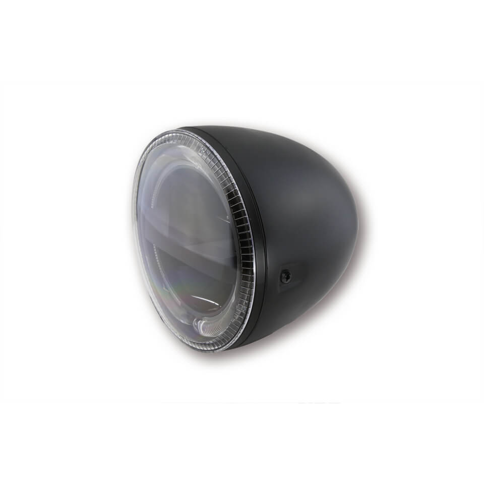 HIGHSIDER 5 3/4 pulgadas LED headlight CIRCLE, negro - Negro