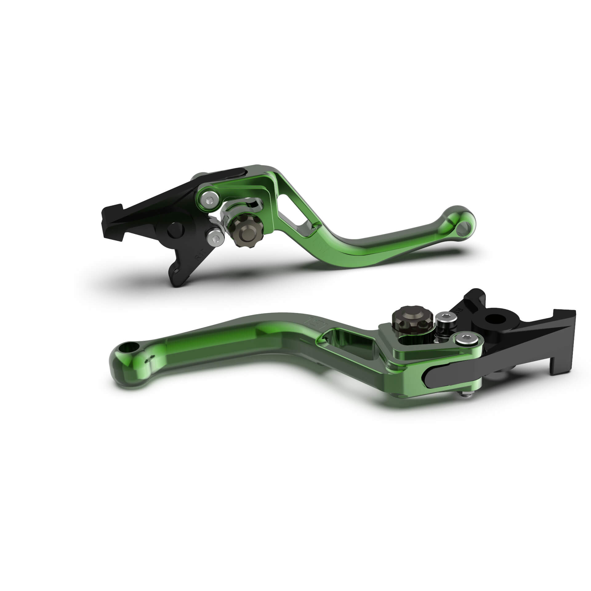 LSL Palanca de freno  BOW para Brembo 15/17/19 RCS, R37R, corta, verde/antracita - Negro Gris