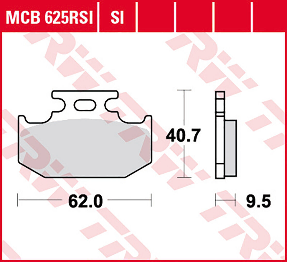 TRW Lucas almohadilla de freno sinter Offroad MCB625SI -