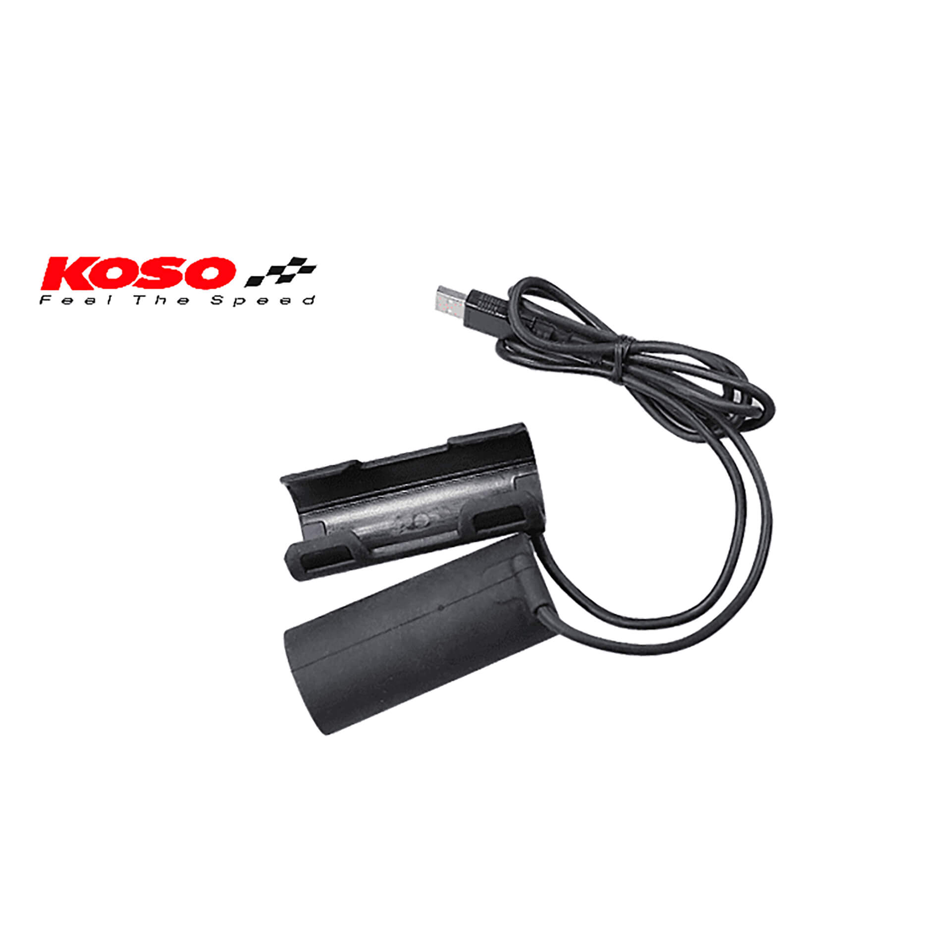 KOSO Manijas de calefacción  X-Claws Clip-on con conexión USB - Negro