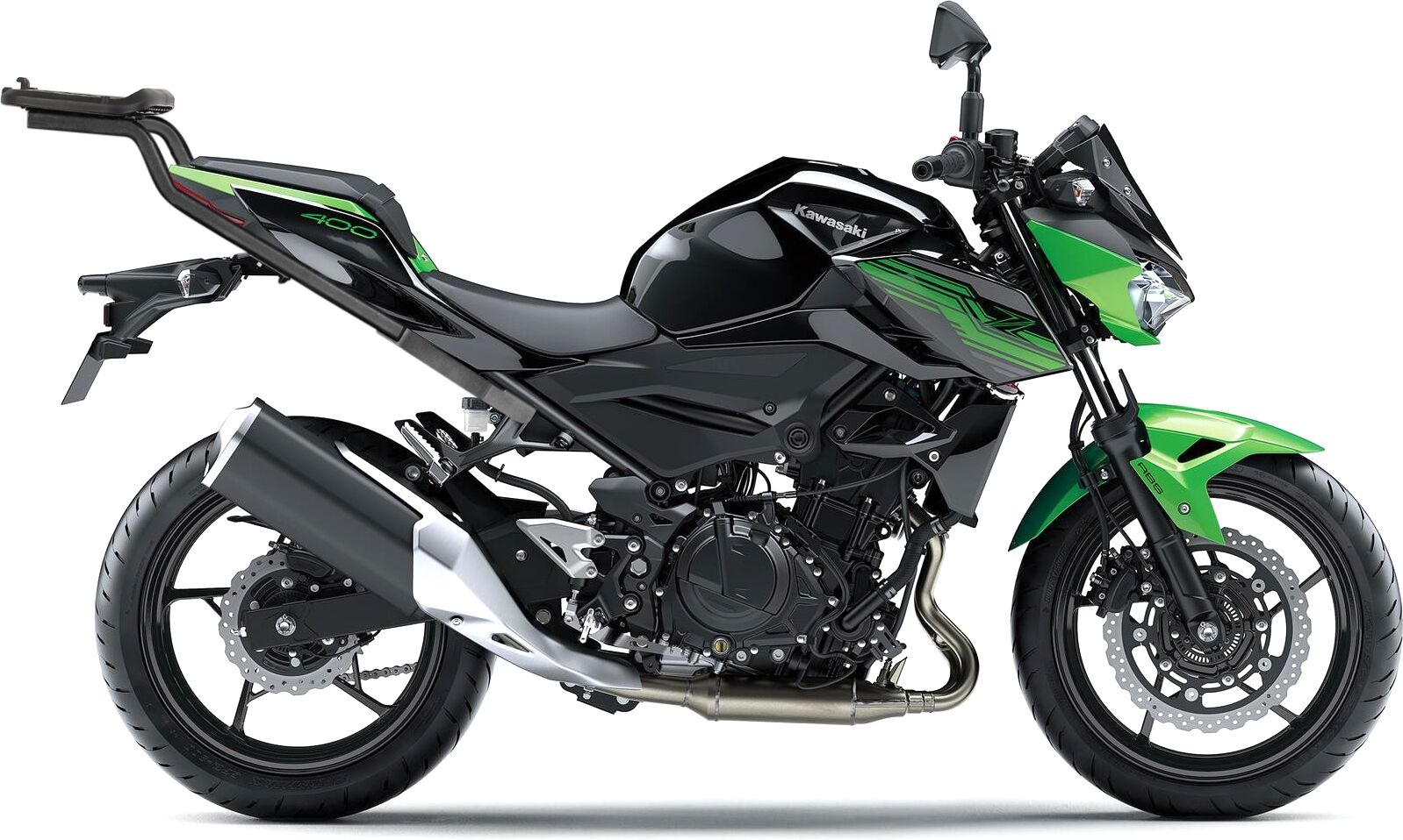 SHAD TOP MASTER KAWASAKI Z400 Conexión en mayúsculas - Negro (90 cm)