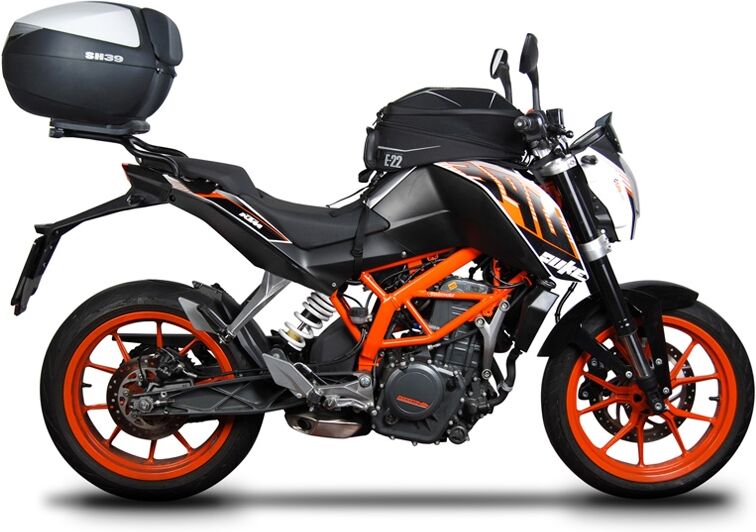 SHAD TOP MASTER KTM DUKE 125/200/390 Conexión en mayúsculas - Negro