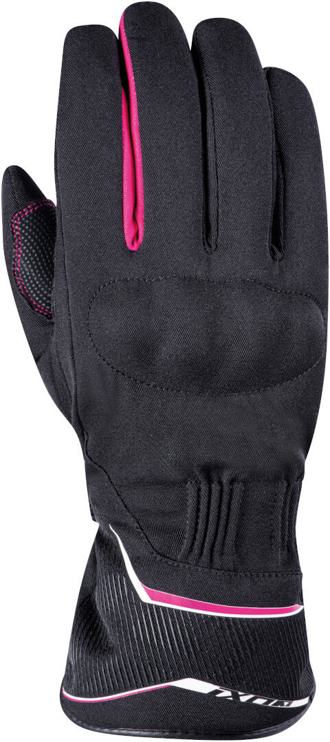 Ixon Pro Globe Guantes de motocicleta para damas - Negro Rosa (S)