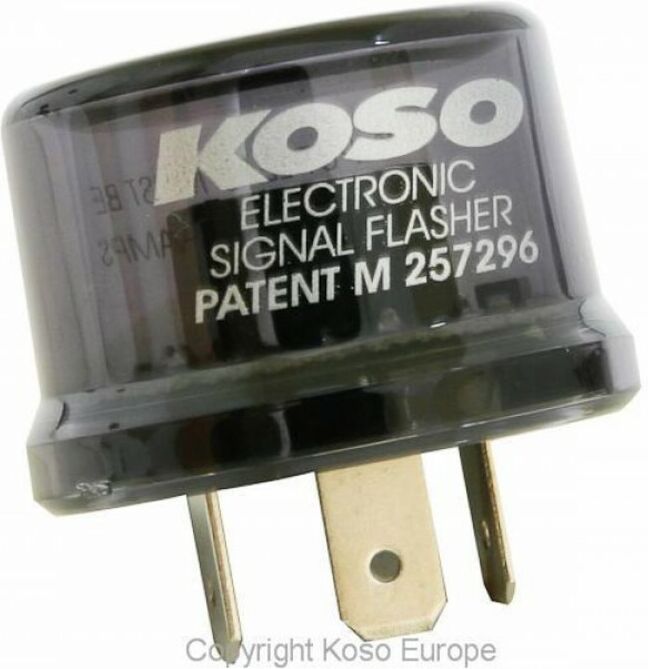 KOSO Relé de señal de giro de 12V / 15A -