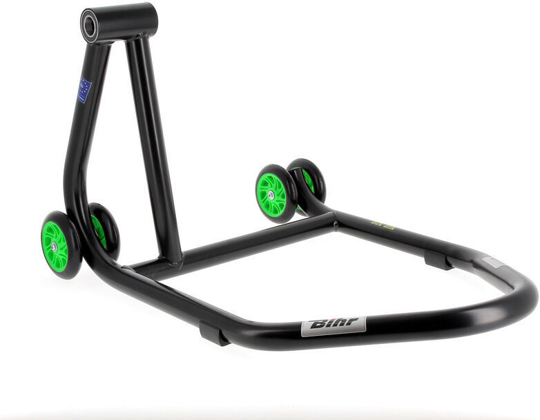 Bihr Soporte izquierdo de un solo brazo Home Track Ruedas verde mate negro mate -