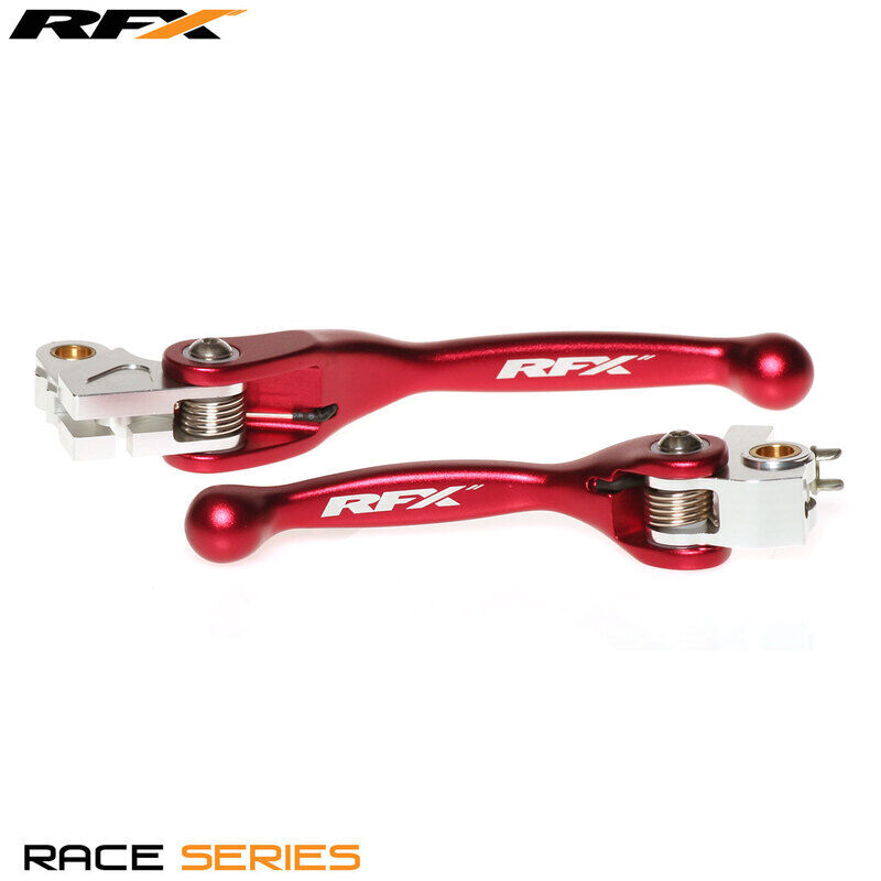 RFX Juego de manetas flexibles forjadas para carreras (rojo) - Honda CRF250/450 -