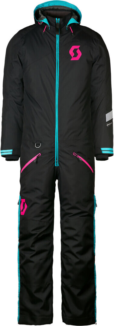 Scott DS Dryo Junior Traje de moto de nieve juvenil de una pieza - Negro Rosa (2XS)