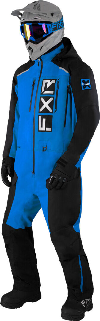 FXR Recruit F.A.S.T. Insulated Traje de moto de nieve de una pieza - Negro Azul (L)