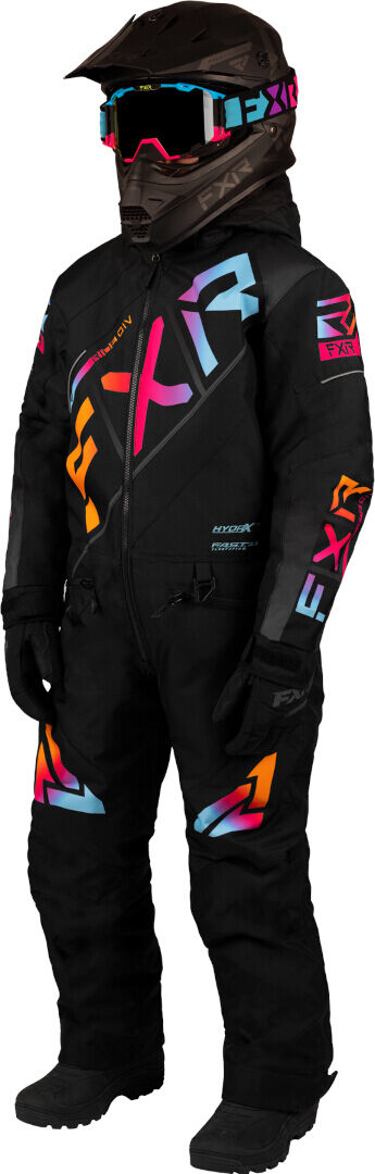 FXR CX 2023 Traje de moto de nieve juvenil de una pieza - Negro Multicolor (12)