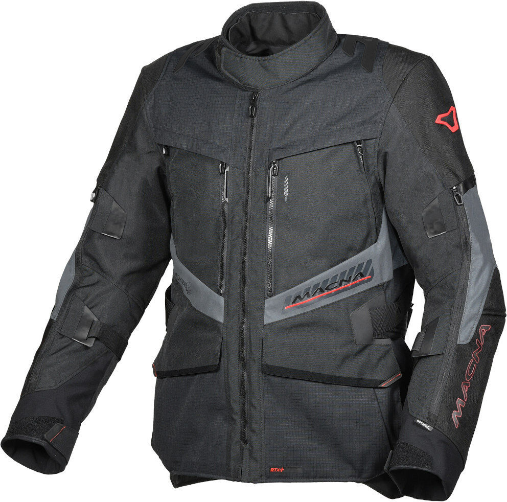 Macna Domane chaqueta textil impermeable para motocicletas - Negro (S)