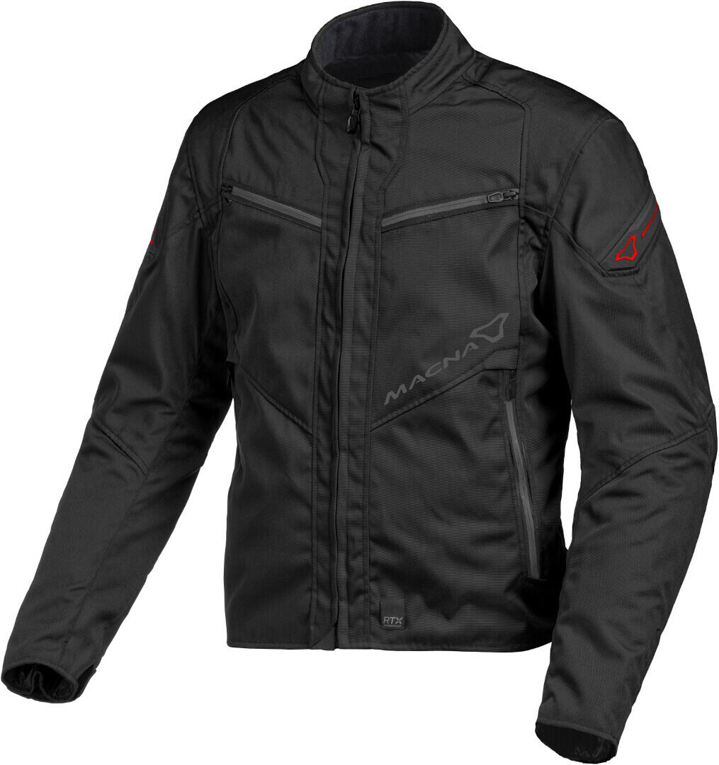 Macna Solute chaqueta textil impermeable para motocicletas - Negro