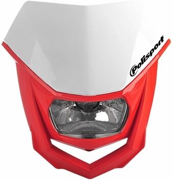 POLISPORT Placa de faro Halo roja/blanca -