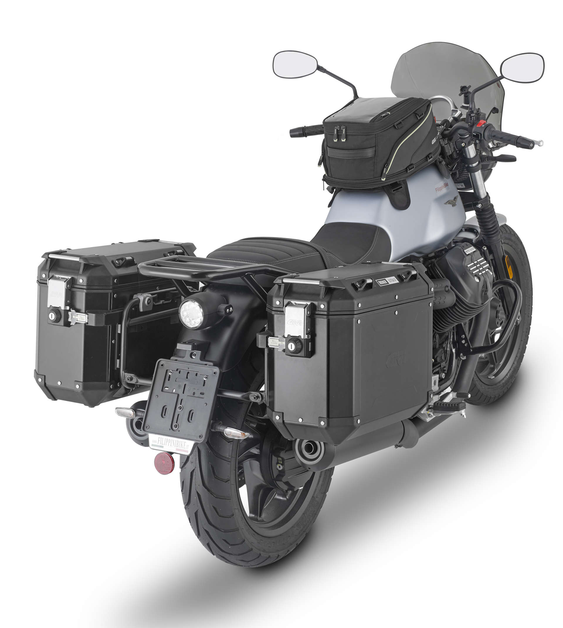 GIVI Side Case Carrier PL ONE-FIT MONOKEY®CAM para Moto Guzzi V7 Stone (2021) Sistemas de transporte -