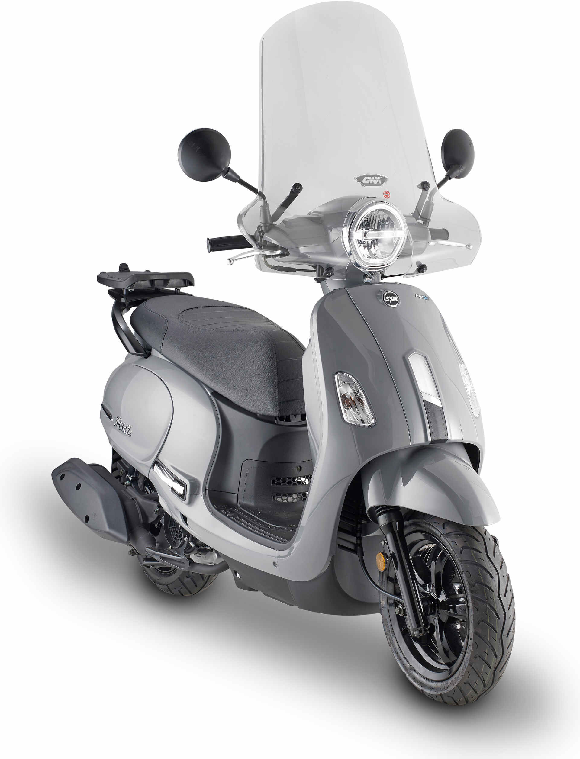 GIVI Parabrisas  transparente para SYM Fiddle 125 Euro 5 (2020), ABE i.V. Parabrisas - transparent