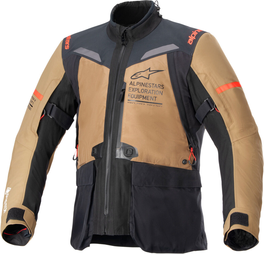 Alpinestars ST-7 2L Gore-Tex chaqueta textil impermeable para motocicletas - Negro Marrón (XL)