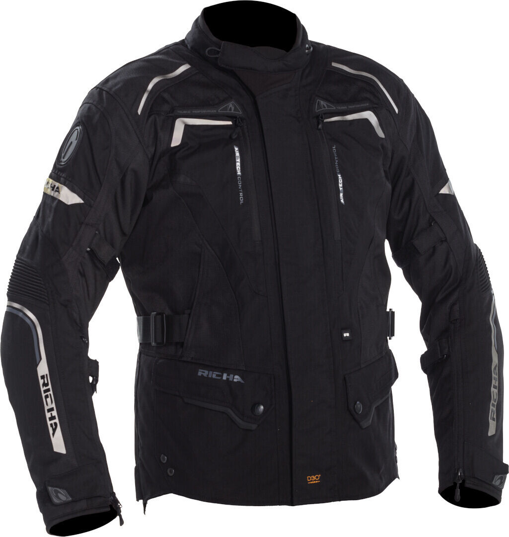 Richa Infinity 2 chaqueta textil impermeable para motocicletas - Negro (8XL)