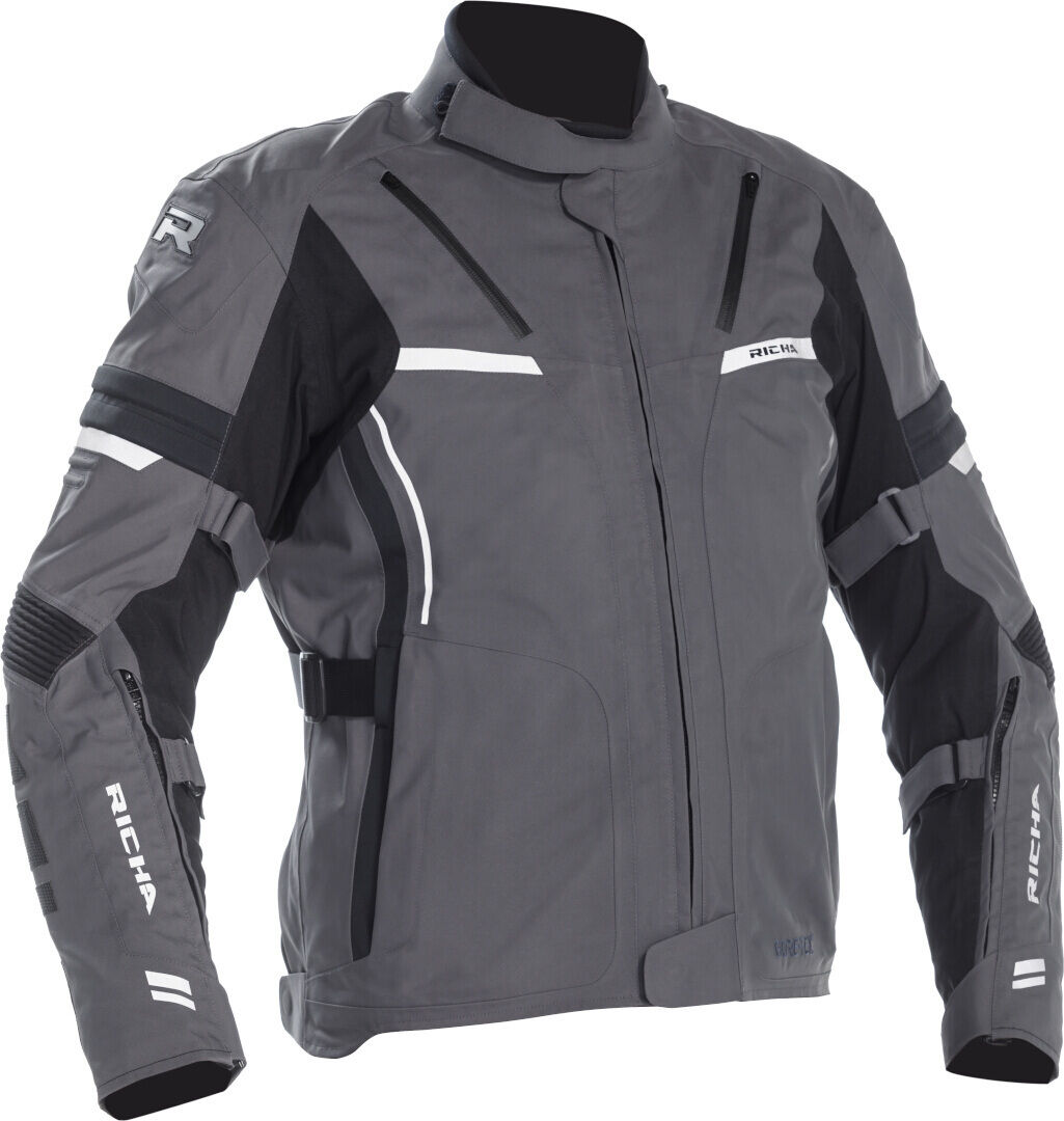 Richa Arc Gore-Tex chaqueta textil impermeable para motocicletas - Negro Gris (L)