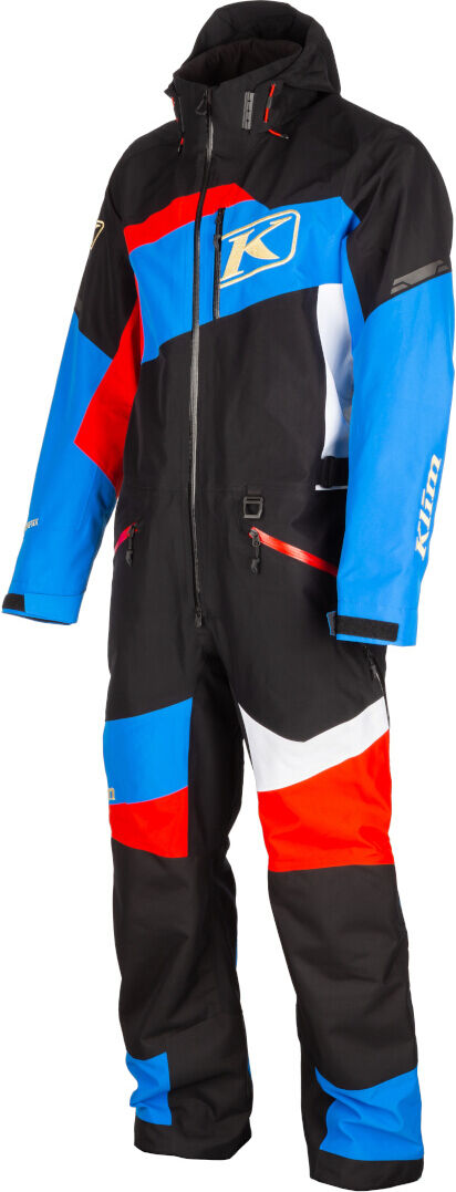 Klim Ripsa 2023 Traje de moto de nieve de una pieza - Negro Blanco Rojo Azul (L)