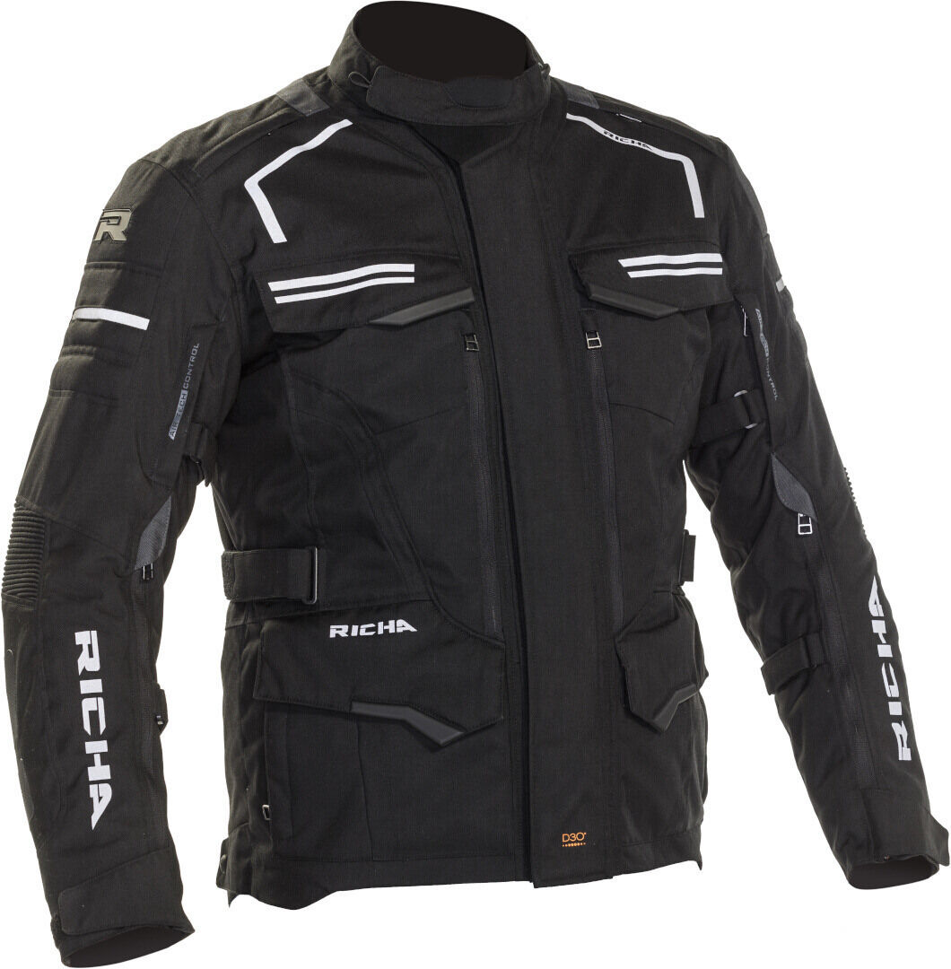 Richa Touareg 2 chaqueta textil impermeable para motocicletas - Negro (S)