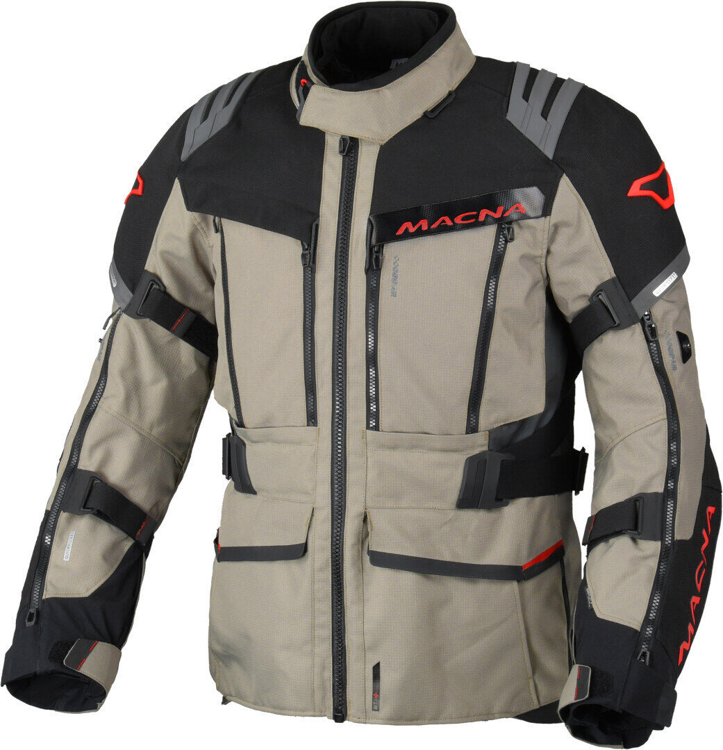 Macna Chieftane chaqueta textil impermeable para motocicletas - Negro (M)