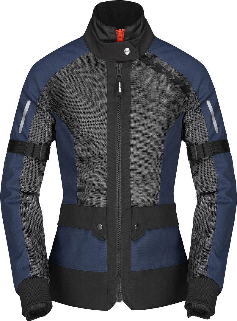 Spidi Net H2Out Chaqueta textil de moto para mujer - Negro Azul (L)