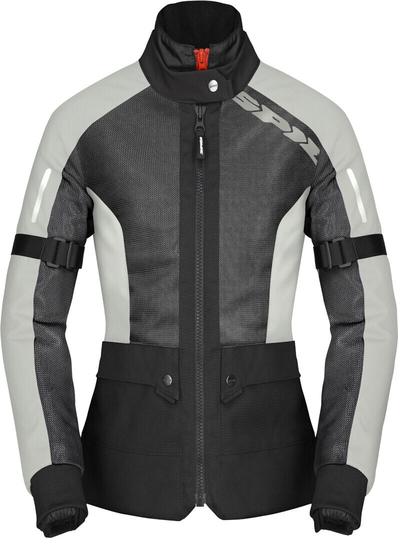 Spidi Net H2Out Chaqueta textil de moto para mujer - Negro Blanco (L)