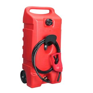 Varan Motors - NEDLP-34 Jerrycan sur roues, reservoir a carburant 53 litres avec pistolet de distribution essence diesel kerosene, distributeur nomade