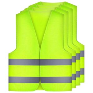 TLILY 4 PièCes Gilets de SéCurité Gilet de Voiture Gilet de SéCurité Gilet D'Avertissement de SéCurité EN471 avec Bandes RéFléChissantes à 360 DegréS et - Publicité