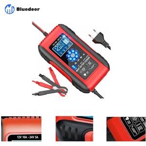 Bluedeer - Chargeur de Batterie Intelligent 10A 12V/24V LiFePO4 Chargeur Batterie pour Voiture Moto Mainteneur Automatique Auto avec Écran lcd - Publicité