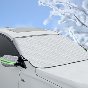 CSPARKV Couverture Pare Brise Voiture Films de Protection Antigel avec Magnétique Couverture de Pare-Brise Voiture Protection Universelle pour Voiture Anti Givre Neige Glace Pluie Soleil - Publicité