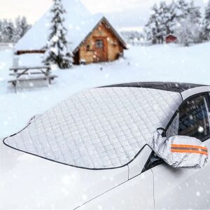 ERSANDY Couverture Pare-Brise Voiture Pare Soleil Voiture Pare Brise Avant avec 9 Magnétique Pare Soleil Voiture Anti Givre et Neige, uv, Soleil, Poussière, Pluie (170 x 140 cm) - Publicité