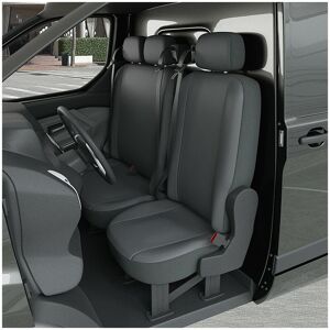 DBS Housse de siège Auto / Voiture - Sur Mesure pour renault trafic / opel vivaro / nissan primastar (De 09/2003 à 05/2014) - 1 siège + 1 banquette - Publicité