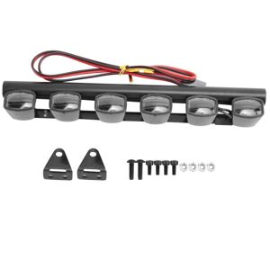 TLILY Kit de Barre Lumineuse de Voiture rc 6 LumièRes de Toit de Coque de Corps de led pour Accessoires de Camion de Voiture sur rc 1/10 - Publicité